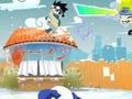 Jwèt Naruto playing snowballs