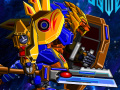 Jwèt Robot Lion Hero 