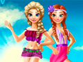 Jwèt Elsa And Anna Summer Vacation