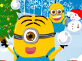 Jwèt Minions Christmas Snowball Wars