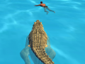 Jwèt Crocodile Simulator Beach Hunt