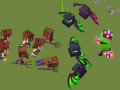 Jwèt Blocky Fantasy Battle Simulator