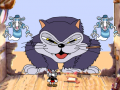 Jwèt Cuphead Against the Crazy Cat