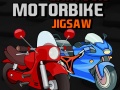 Jwèt Cartoon Motorbike Jigsaw