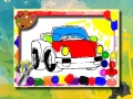 Jwèt Cartoon Cars Coloring Book
