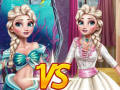 Jwèt Elsa Mermaid Vs Princess