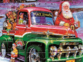 Jwèt Santa Trucks Jigsaw