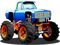 Jwèt Monster Truck Puzzle
