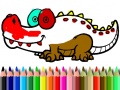 Jwèt Back To School: Aligator Coloring