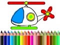 Jwèt Back To School Helicopter Coloring