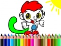 Jwèt Back To School: Monkey Coloring