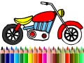 Jwèt Back To School: Motorbike Coloring