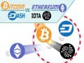 Jwèt Bitcoin vs Ethereum
