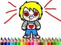 Jwèt Scary Boy Coloring Book
