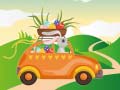 Jwèt Bunnies Driving Cars Match 3