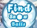 Jwèt Find Snow Balls