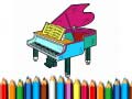 Jwèt Back To School: Piano Coloring Book