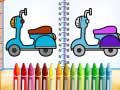 Jwèt Cute Bike Coloring Book