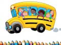 Jwèt School Bus Coloring Book