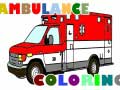 Jwèt Ambulance Trucks Coloring Pages