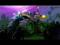 Jwèt Zombie Smash: Monster Truck Racing