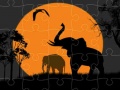 Jwèt Elephant Silhouette Jigsaw