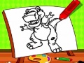 Jwèt Easy Kids Coloring Dinosaur