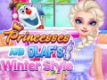 Jwèt Princesses And Olaf's Winter Style