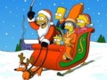 Jwèt Simpsons Christmas Jigsaw Puzzle