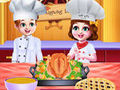 Jwèt Chef Twins Thanksgiving Dinner Cooking