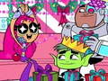Jwèt Teen Titans Christmas Stars