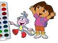 Jwèt Dora The Explorer Coloring Book