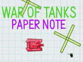 Jwèt War Of Tanks Paper Note