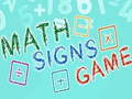 Jwèt Math Signs Game