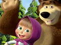 Jwèt Masha and the Bear Jigsaw Puzzle