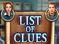 Jwèt List of clues