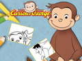 Jwèt Curious George Coloring Book