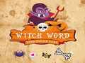 Jwèt Witch Word Halloween Puzzel Game