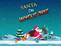 Jwèt Santa On Wheelie Bike