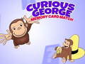 Jwèt Curious George Memory Card Match