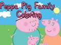 Jwèt Peppa Pig Family Coloring