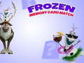 Jwèt Frozen Memory Card Match