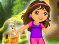 Jwèt Dora in the garden