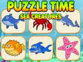 Jwèt Puzzle Time Sea Creatures