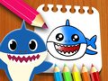 Jwèt Baby Shark Coloring Book