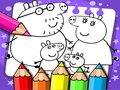 Jwèt Peppa Pig Coloring Book