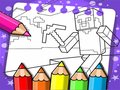 Jwèt Minecraft Coloring Book