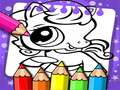 Jwèt Littlest Pet Shop Coloring Book