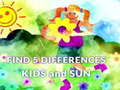 Jwèt Find 5 Differences Kids and Sun