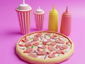 Jwèt Coloring Book: Pizza